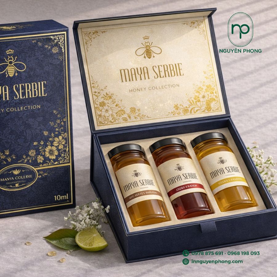 Hộp đựng mật ong làm quà tặng đẹp